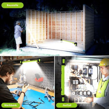 Lade das Bild in den Galerie-Viewer, Werkull Wiederaufladbare COB-Arbeitslampe 3000 Lumen (Grün 5200mAh)